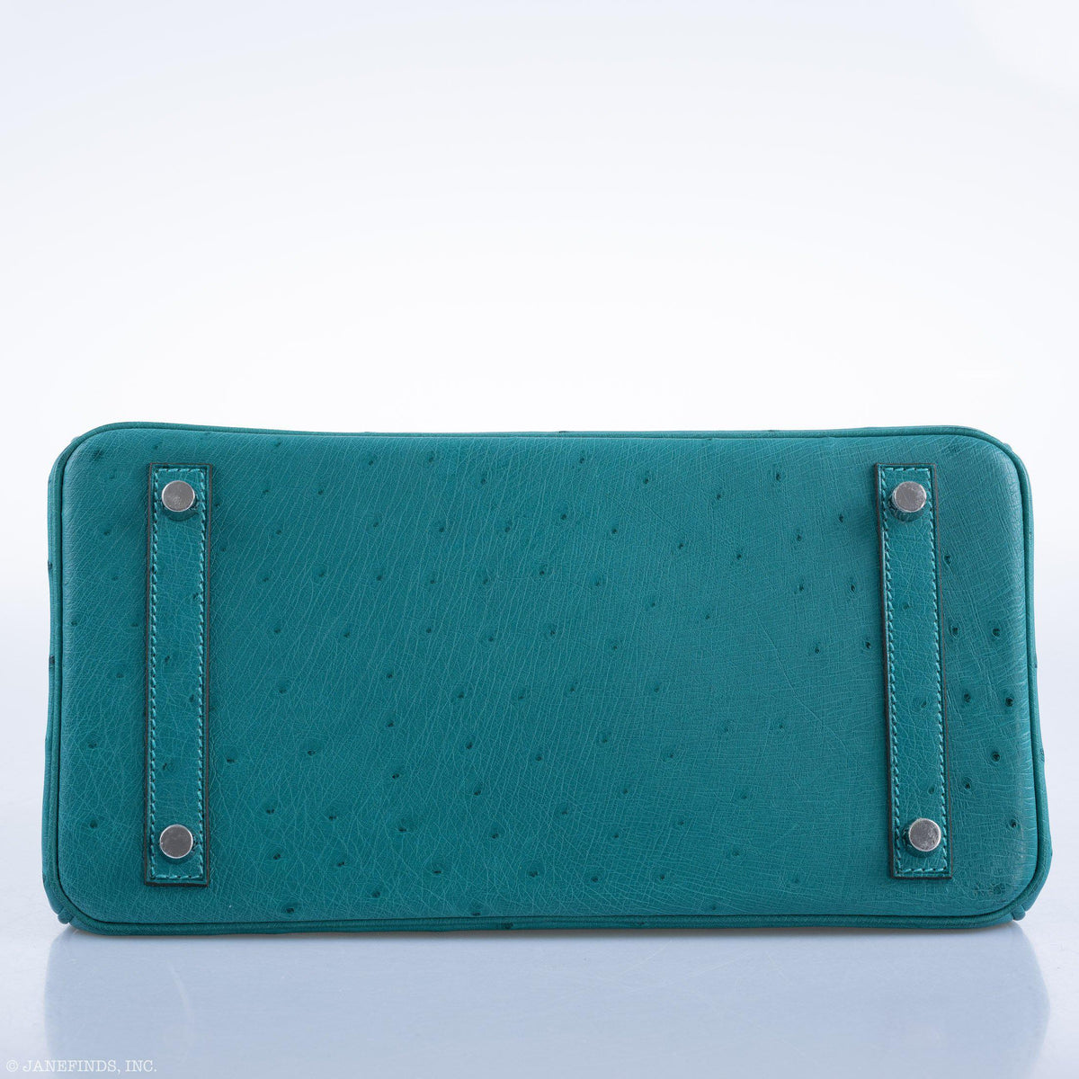 Hermes Birkin 30 Vert Verone Ostrich Palladium Hardware Hermes