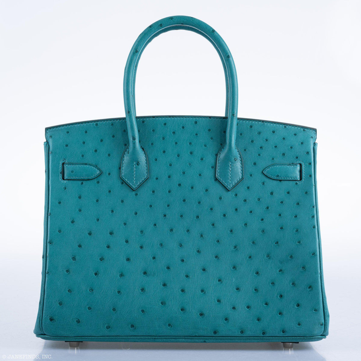 Hermes Birkin 30 Vert Verone Ostrich Palladium Hardware Hermes