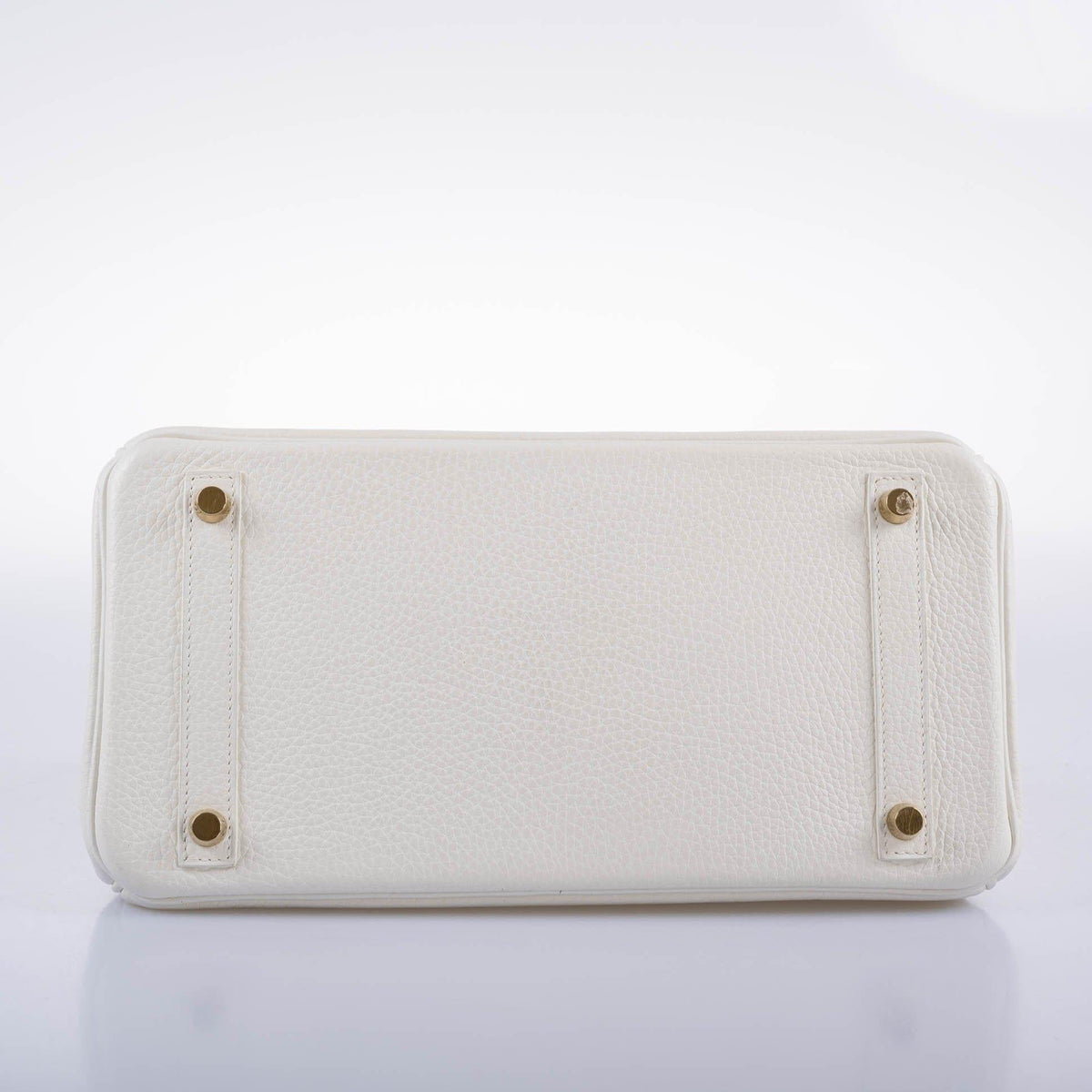 Hermes Birkin 30 White Clemence with Gold Hardware Hermes