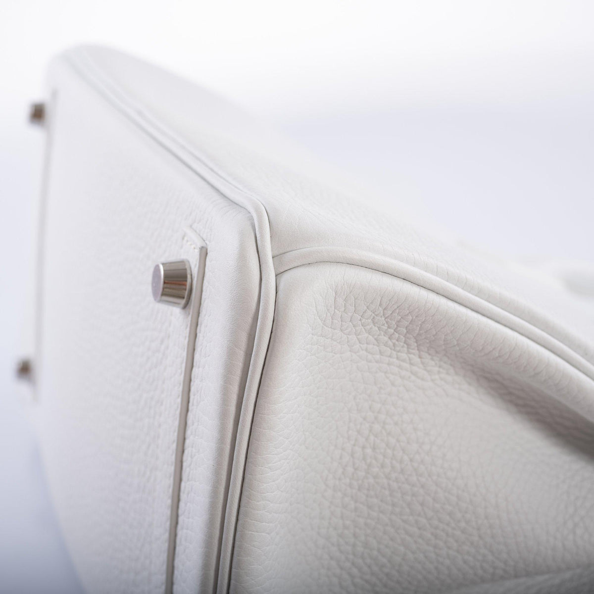 Hermes Birkin 30 White Clemence with Palladium Hardware Hermes