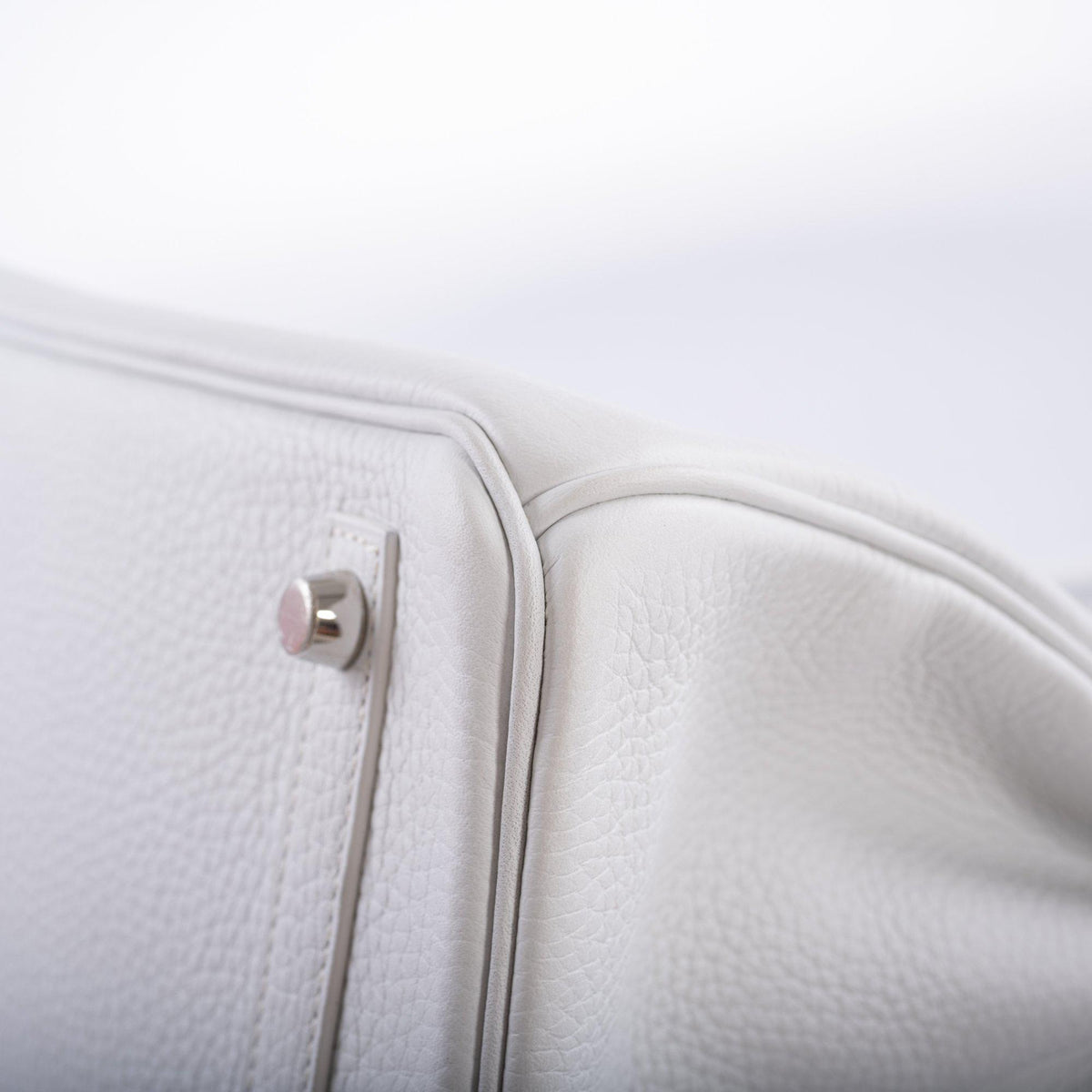 Hermes Birkin 30 White Clemence with Palladium Hardware Hermes