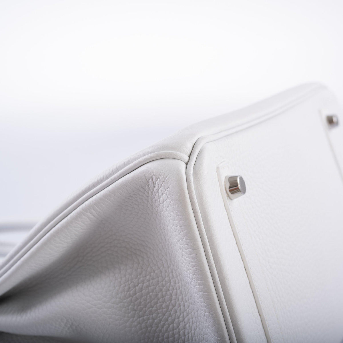 Hermes Birkin 30 White Clemence with Palladium Hardware Hermes