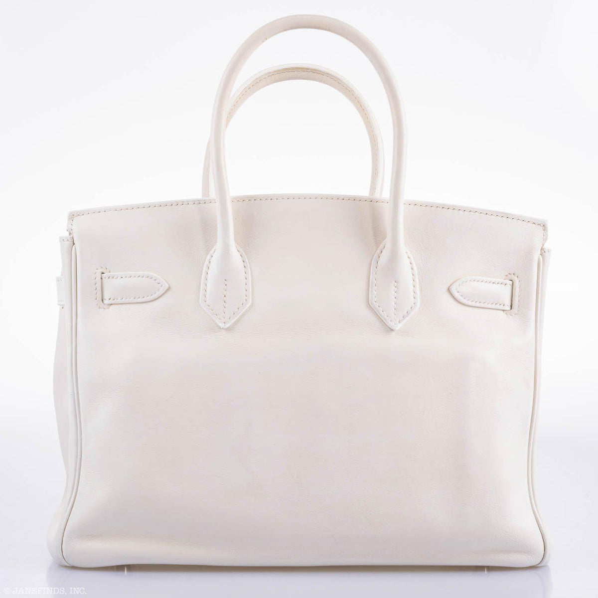 Hermes Birkin 30 White Swift with Palladium Hardware Hermes