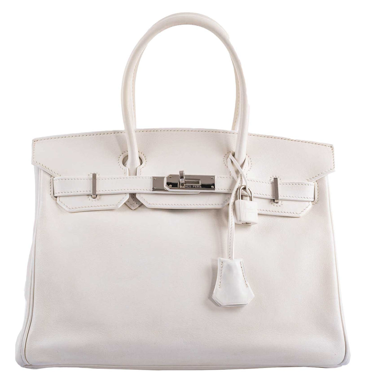Hermes Birkin 30 White Swift with Palladium Hardware Hermes