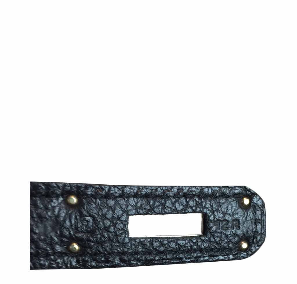 Hermes Kelly 32 Black Togo Leather Palladium Hardware BagAg