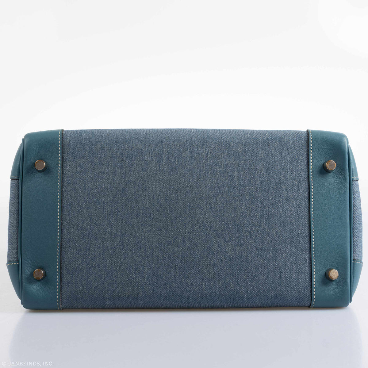 Hermes Birkin 32 HAC Denim & Blue Jean Gulliver Leather Palladium Hardware Hermes