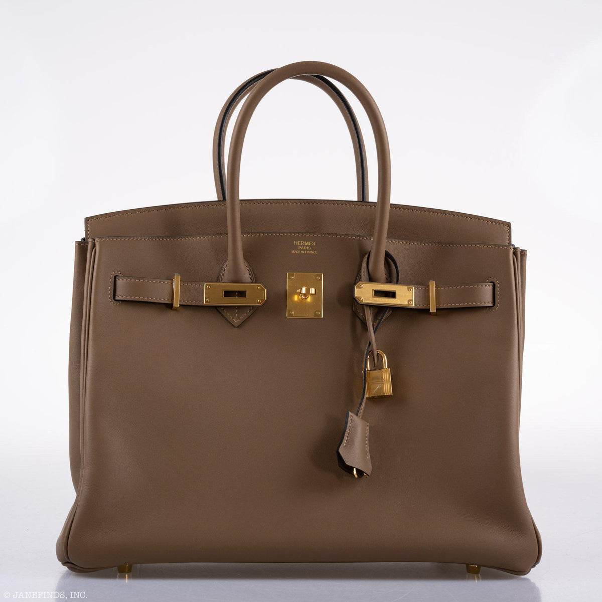 Hermes Birkin 35 Beige de Weimar Jonathan with Gold Hardware Hermes