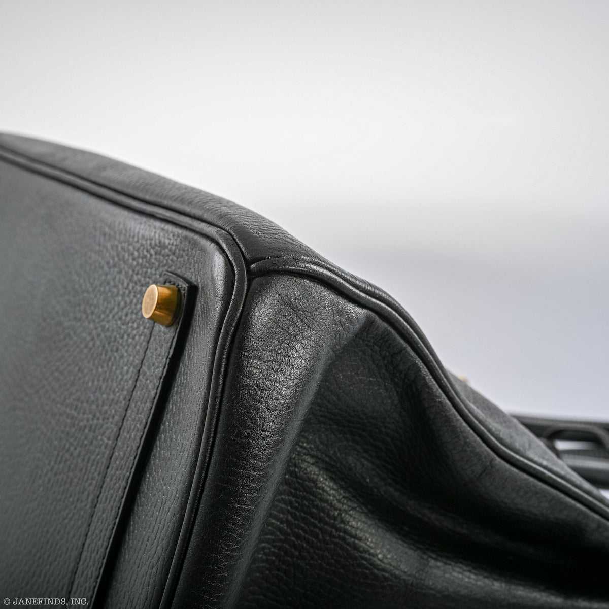 Hermes Birkin 35 Black Ardenne Gold Hardware Hermes