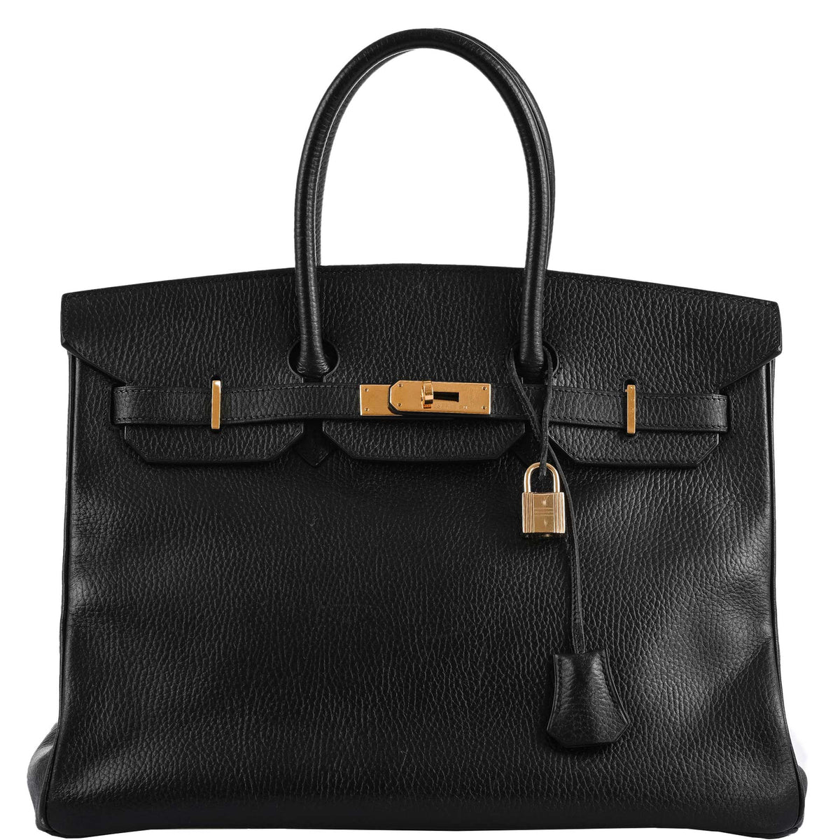 Hermes Birkin 35 Black Ardenne Gold Hardware Hermes