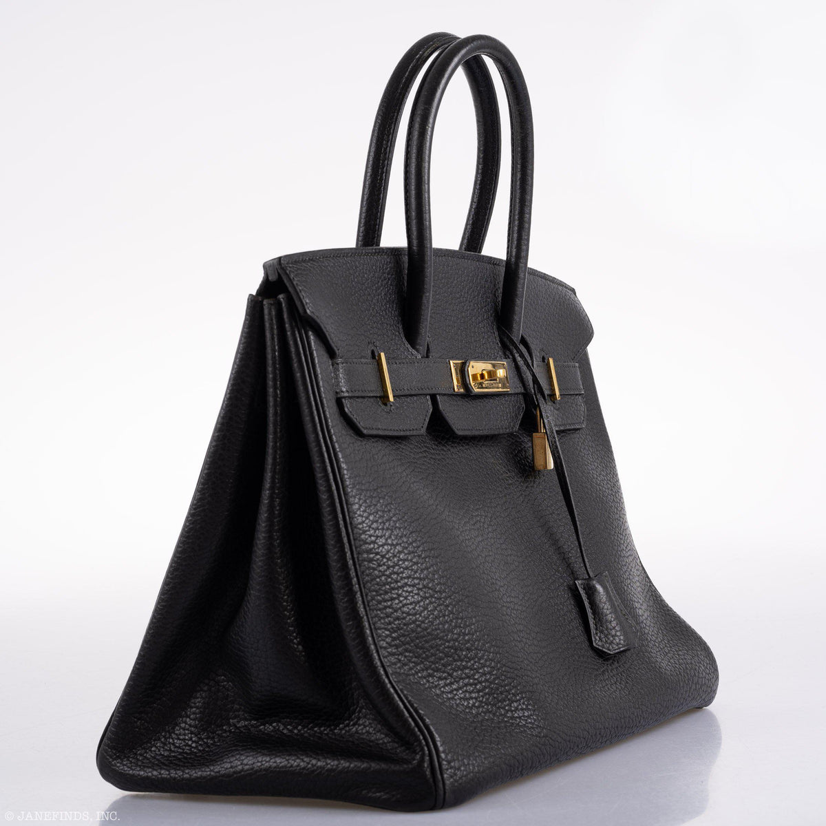 Hermes Birkin 35 Black Ardennes Leather Gold Hardware Hermes