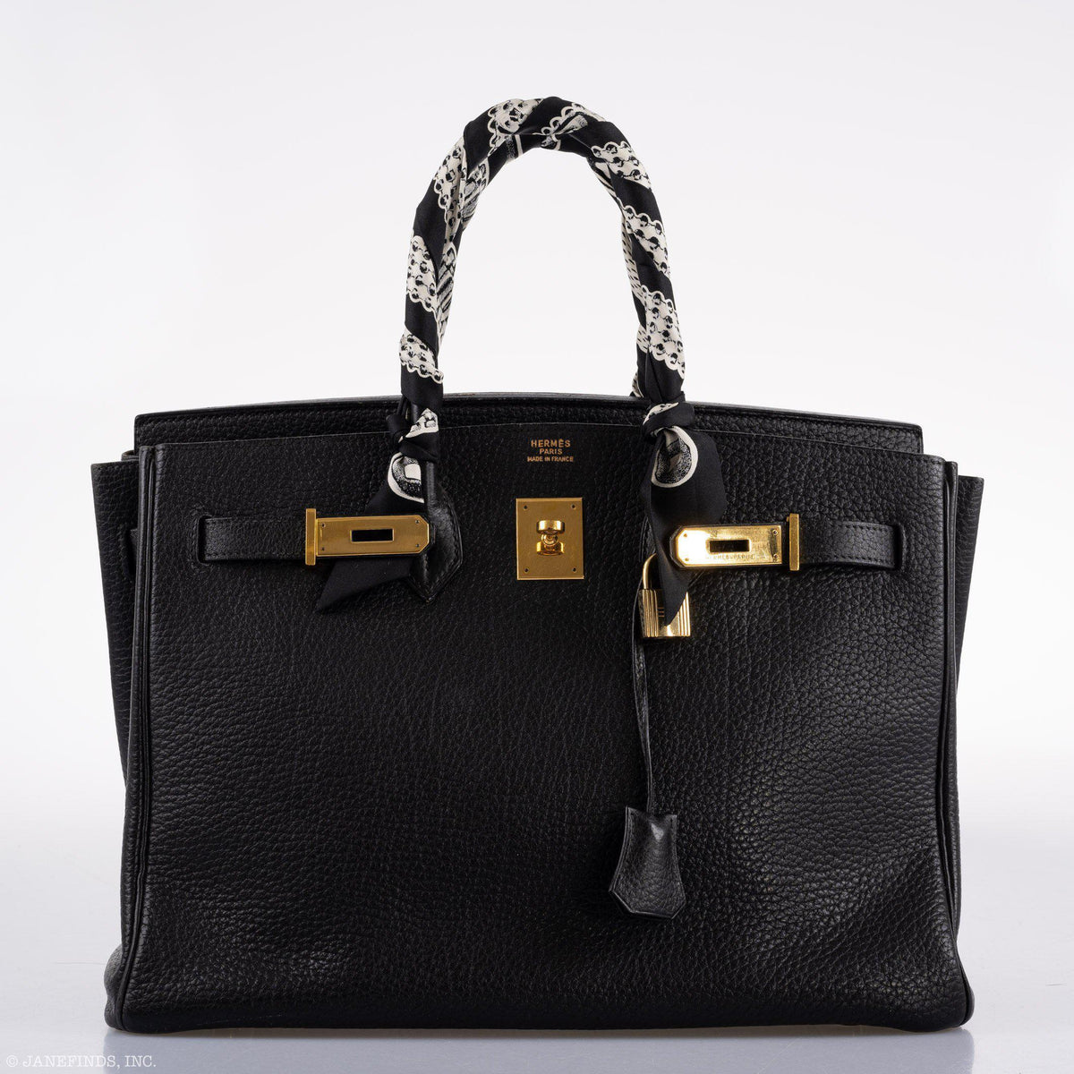 Hermes Birkin 35 Black Ardennes Leather Gold Hardware Hermes