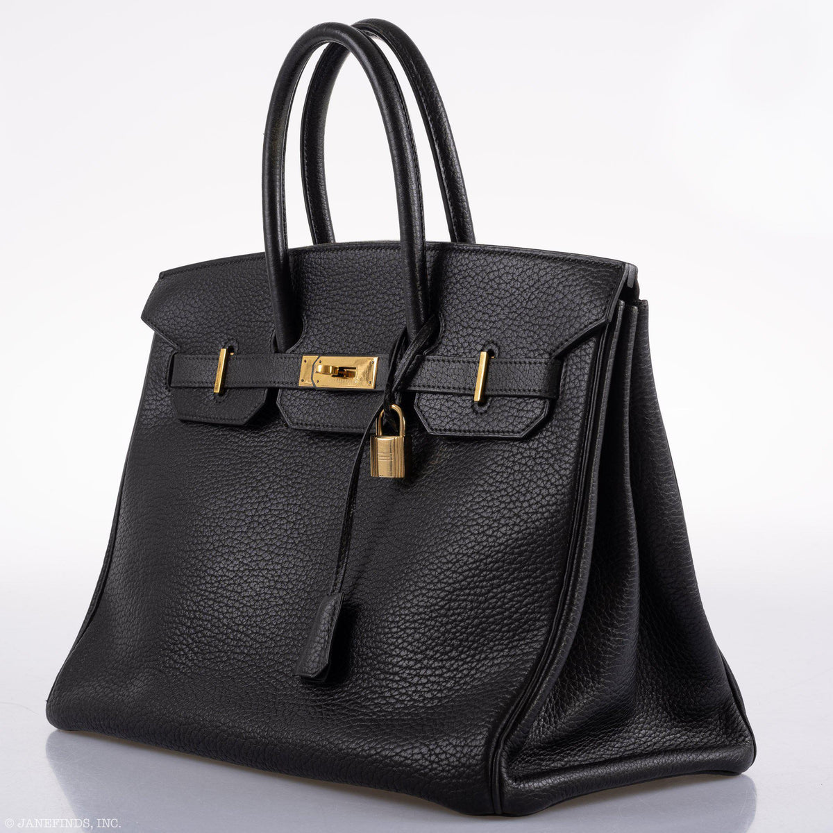 Hermes Birkin 35 Black Ardennes Leather Gold Hardware Hermes