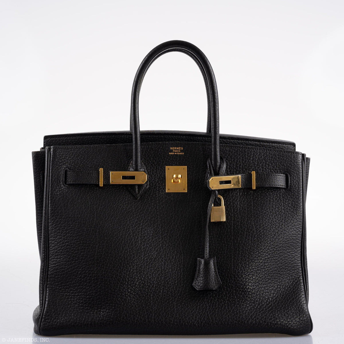 Hermes Birkin 35 Black Ardennes Leather Gold Hardware Hermes