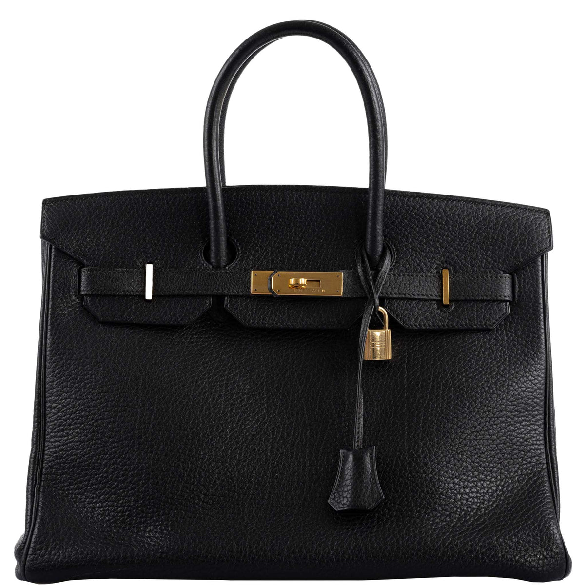Hermes Birkin 35 Black Ardennes Leather Gold Hardware Hermes