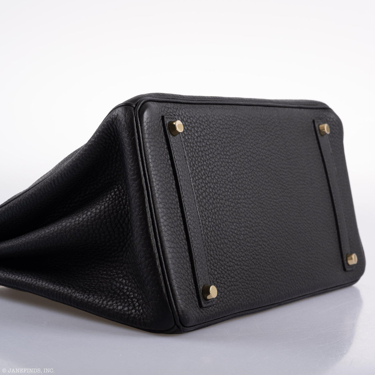 Hermes Birkin 35 Black Clemence Leather Gold Hardware Hermes