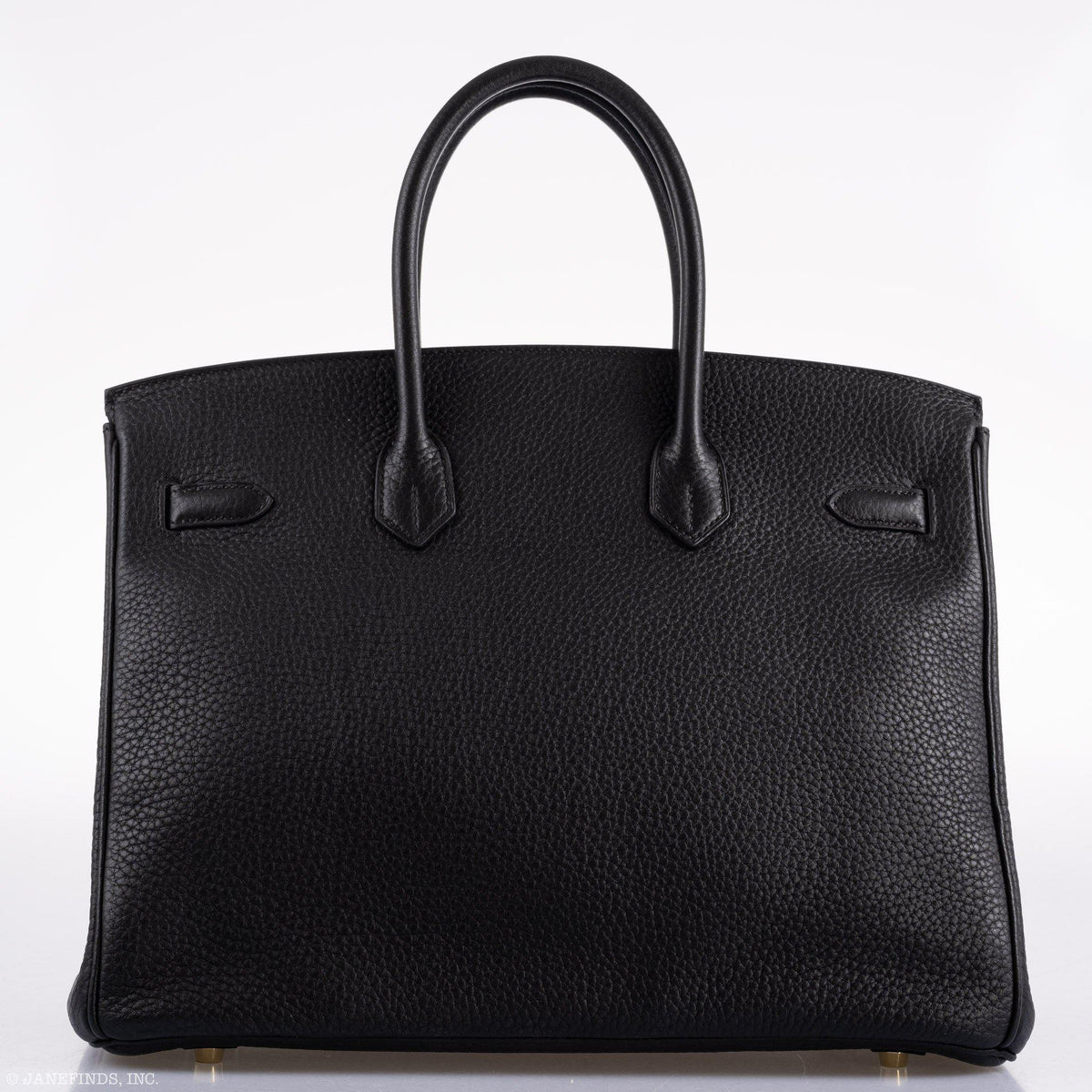 Hermes Birkin 35 Black Clemence Leather Gold Hardware Hermes