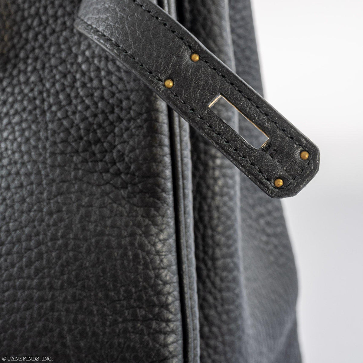 Hermes Birkin 35 Black Clemence Leather Gold Hardware Hermes