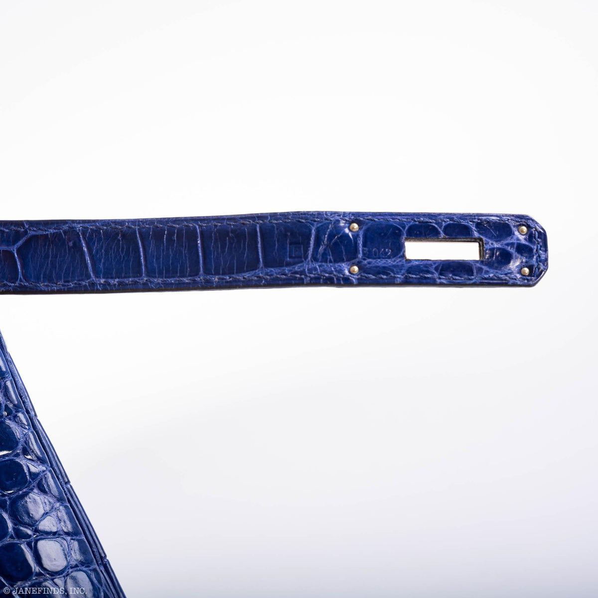 Hermes Birkin 35 Blue Electric Porosus Crocodile Palladium Hardware Hermes
