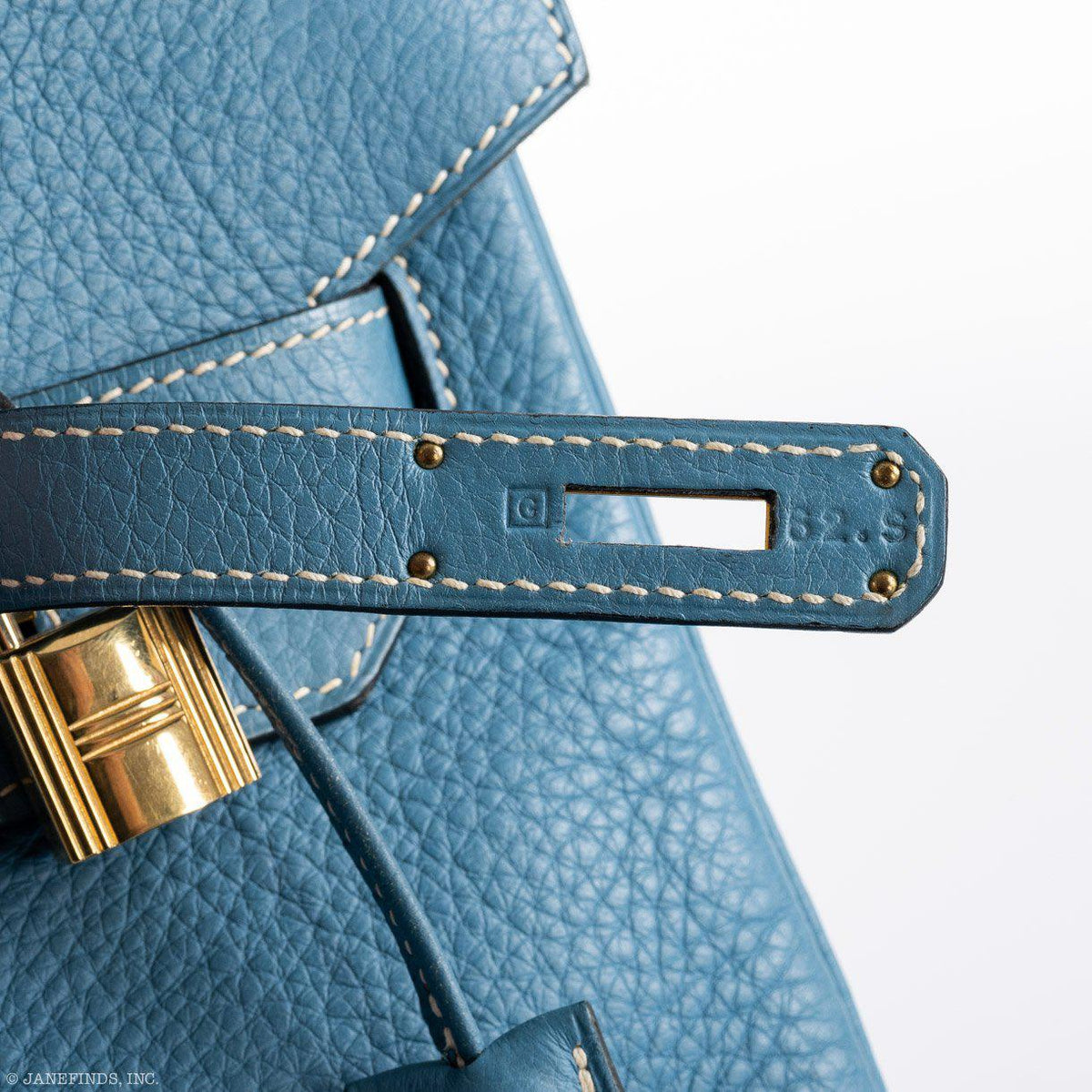 Hermes Birkin 35 Blue Jean Togo Gold Hardware Hermes