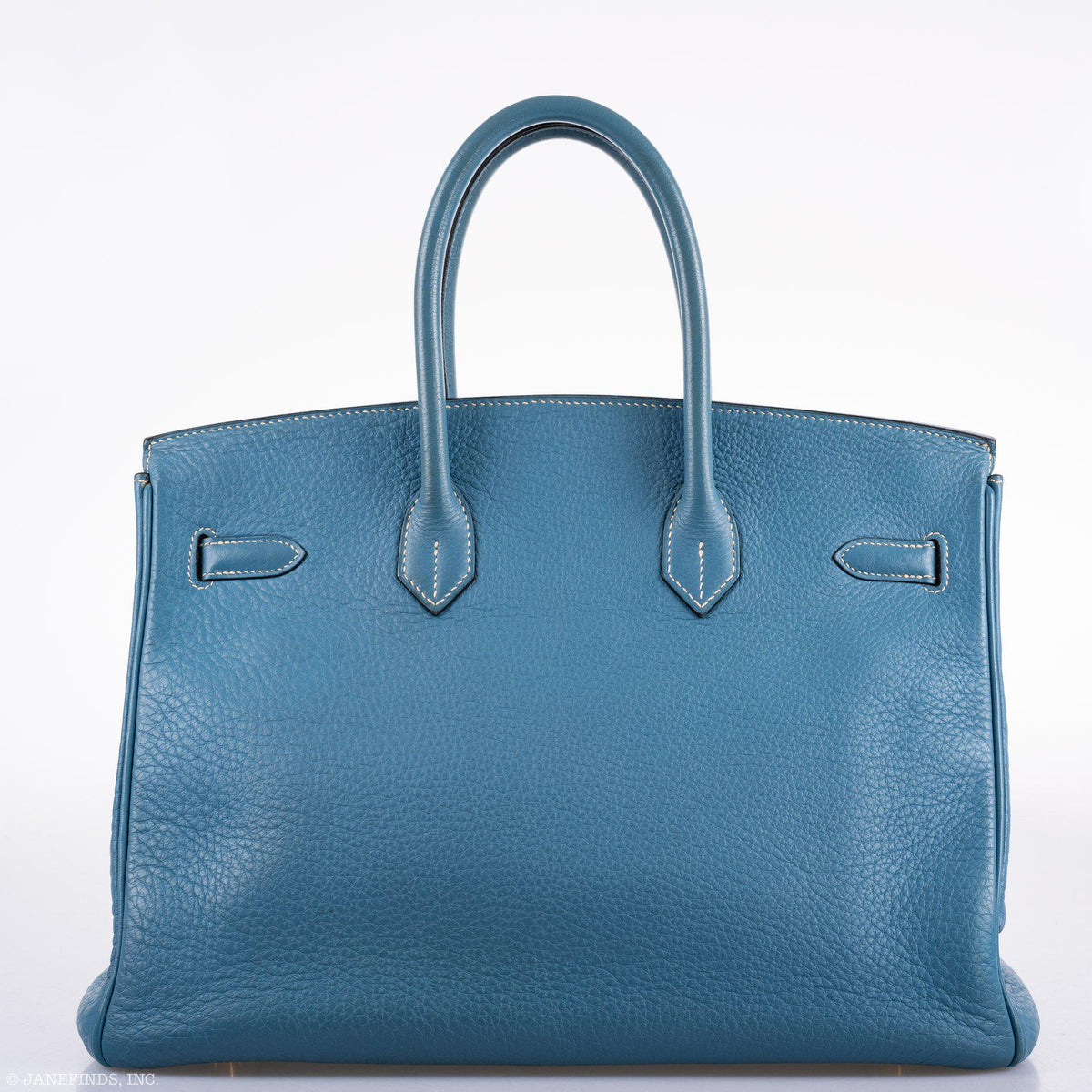 Hermes Birkin 35 Blue Jean Togo Gold Hardware Hermes