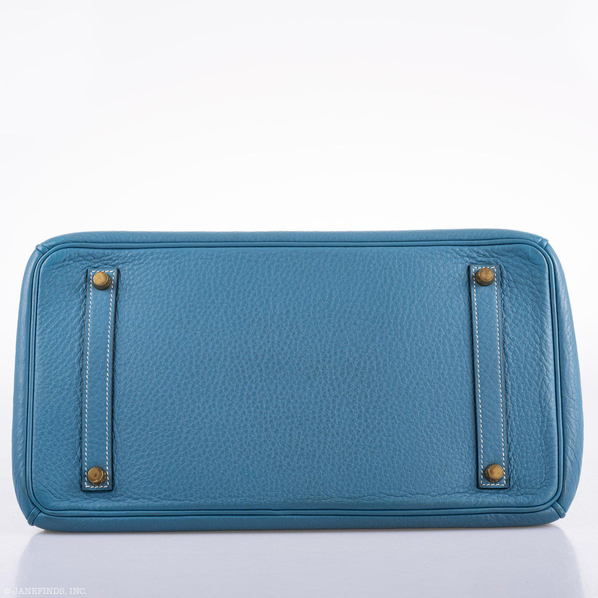 Hermes Birkin 35 Blue Jean Togo Gold Hardware Hermes