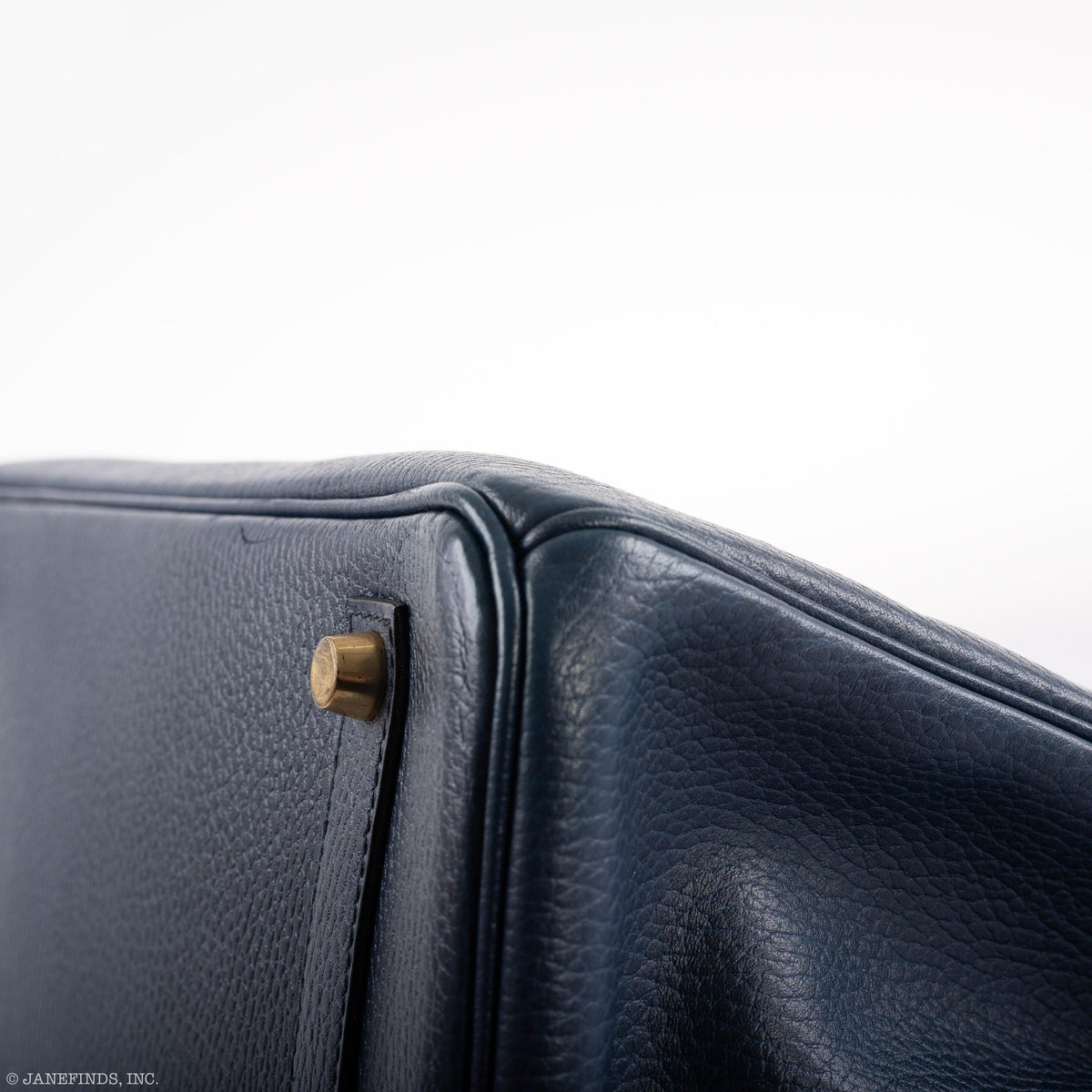 Hermes Birkin 35 Blue Saphire Ardennes leather Gold Hardware Hermes