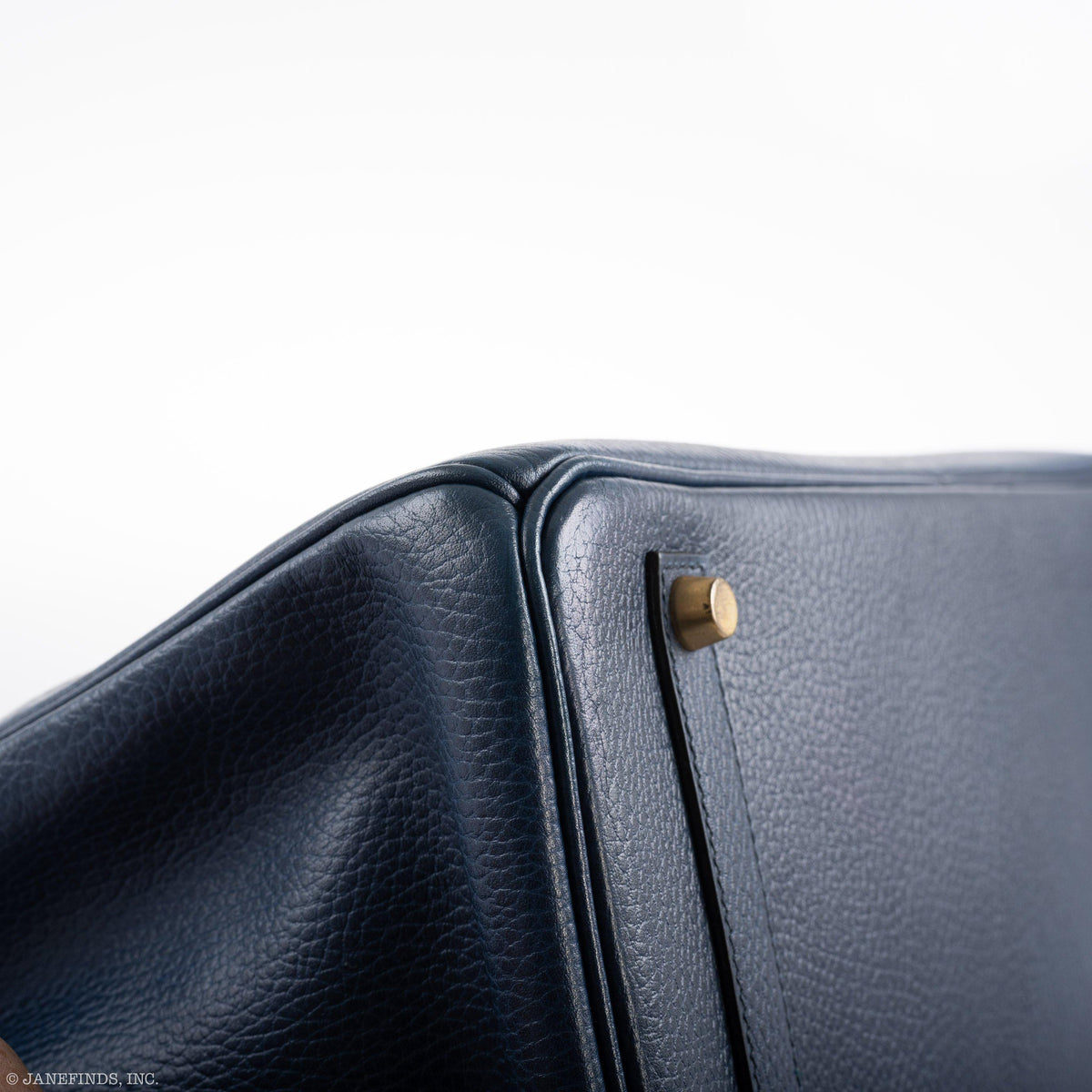 Hermes Birkin 35 Blue Saphire Ardennes leather Gold Hardware Hermes