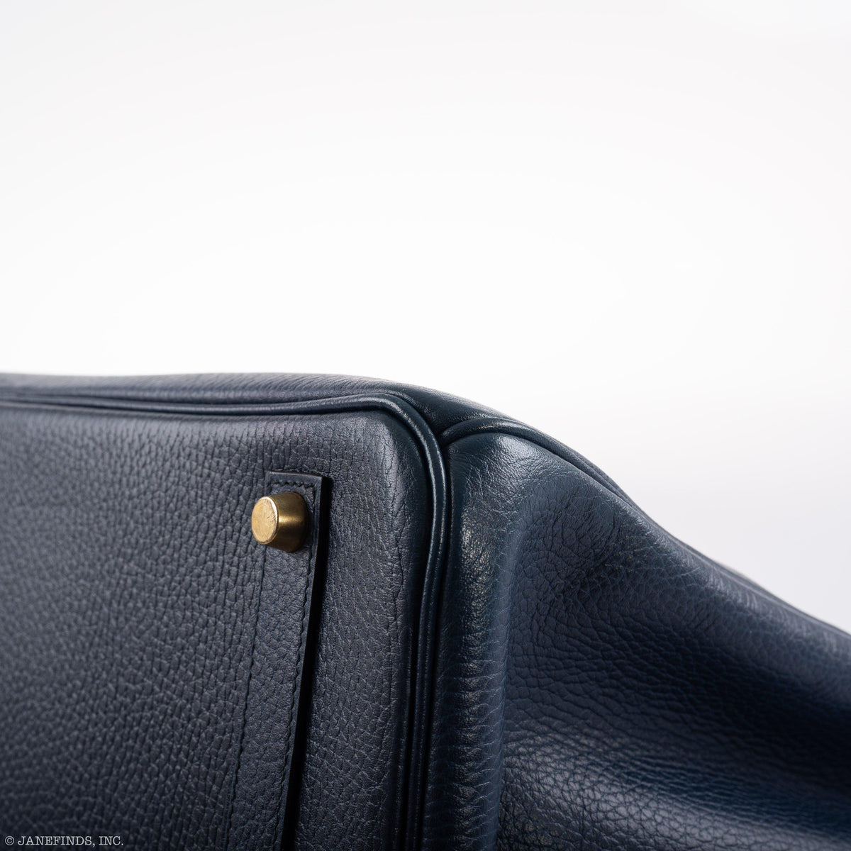 Hermes Birkin 35 Blue Saphire Ardennes leather Gold Hardware Hermes