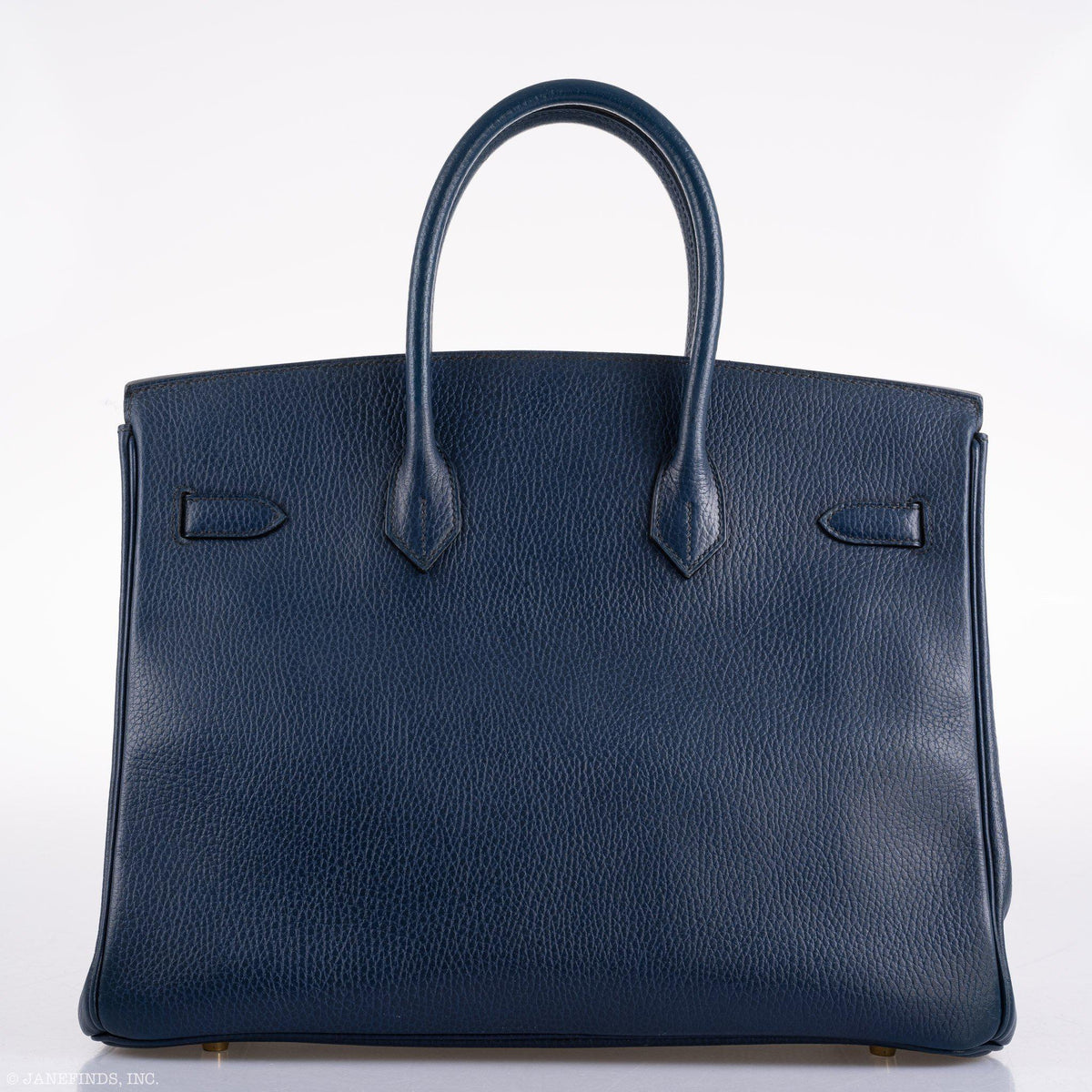 Hermes Birkin 35 Blue Saphire Ardennes leather Gold Hardware Hermes