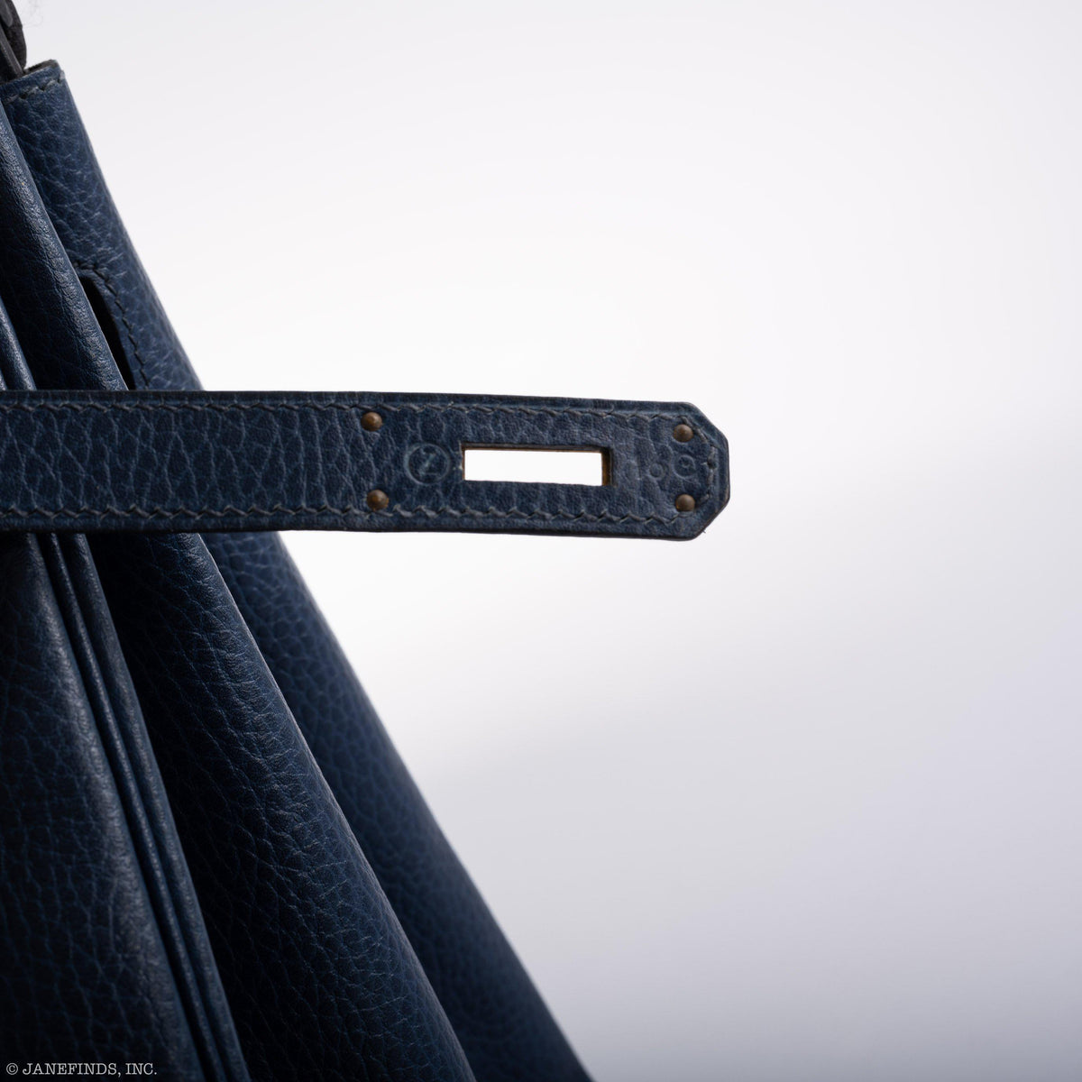 Hermes Birkin 35 Blue Saphire Ardennes leather Gold Hardware Hermes
