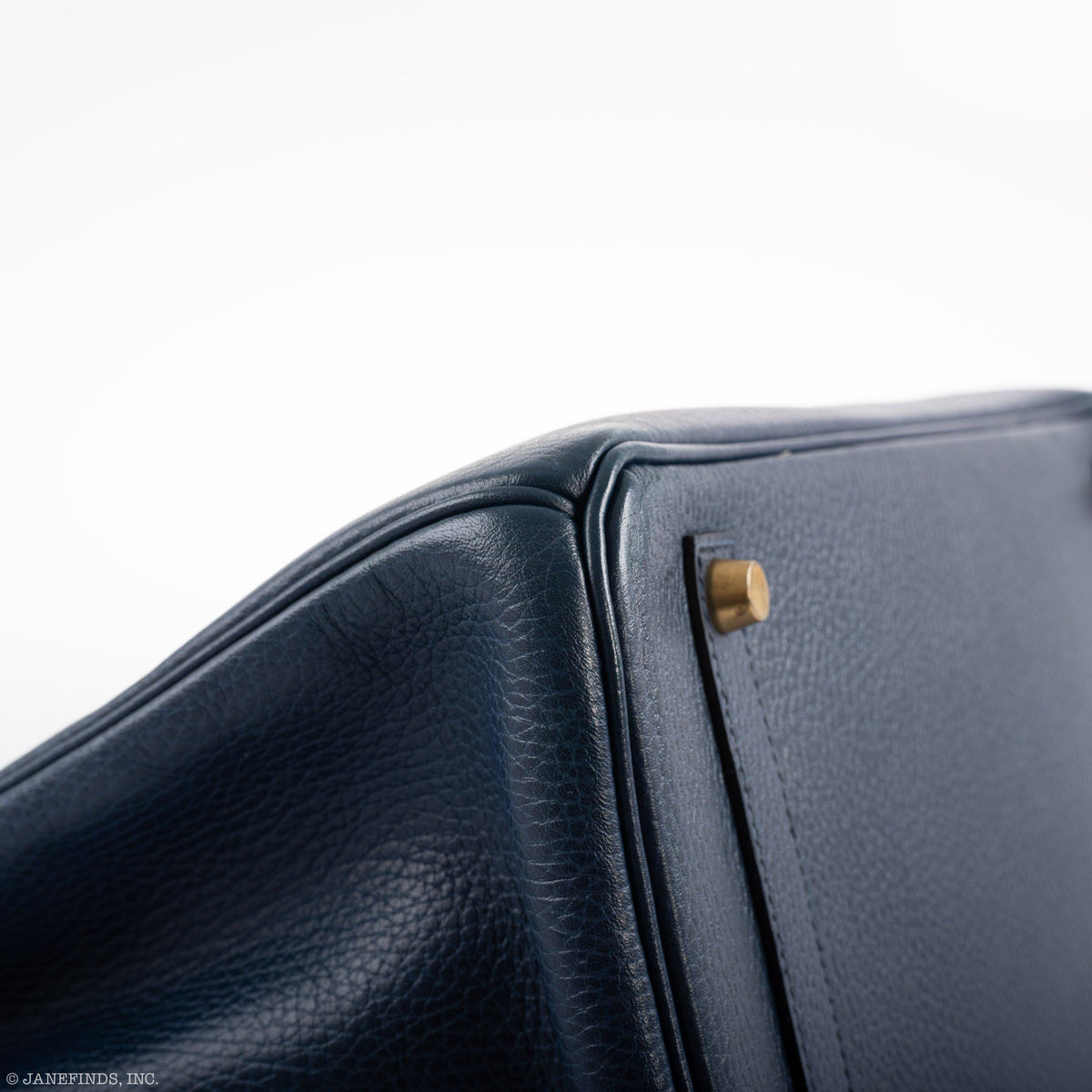 Hermes Birkin 35 Blue Saphire Ardennes leather Gold Hardware Hermes