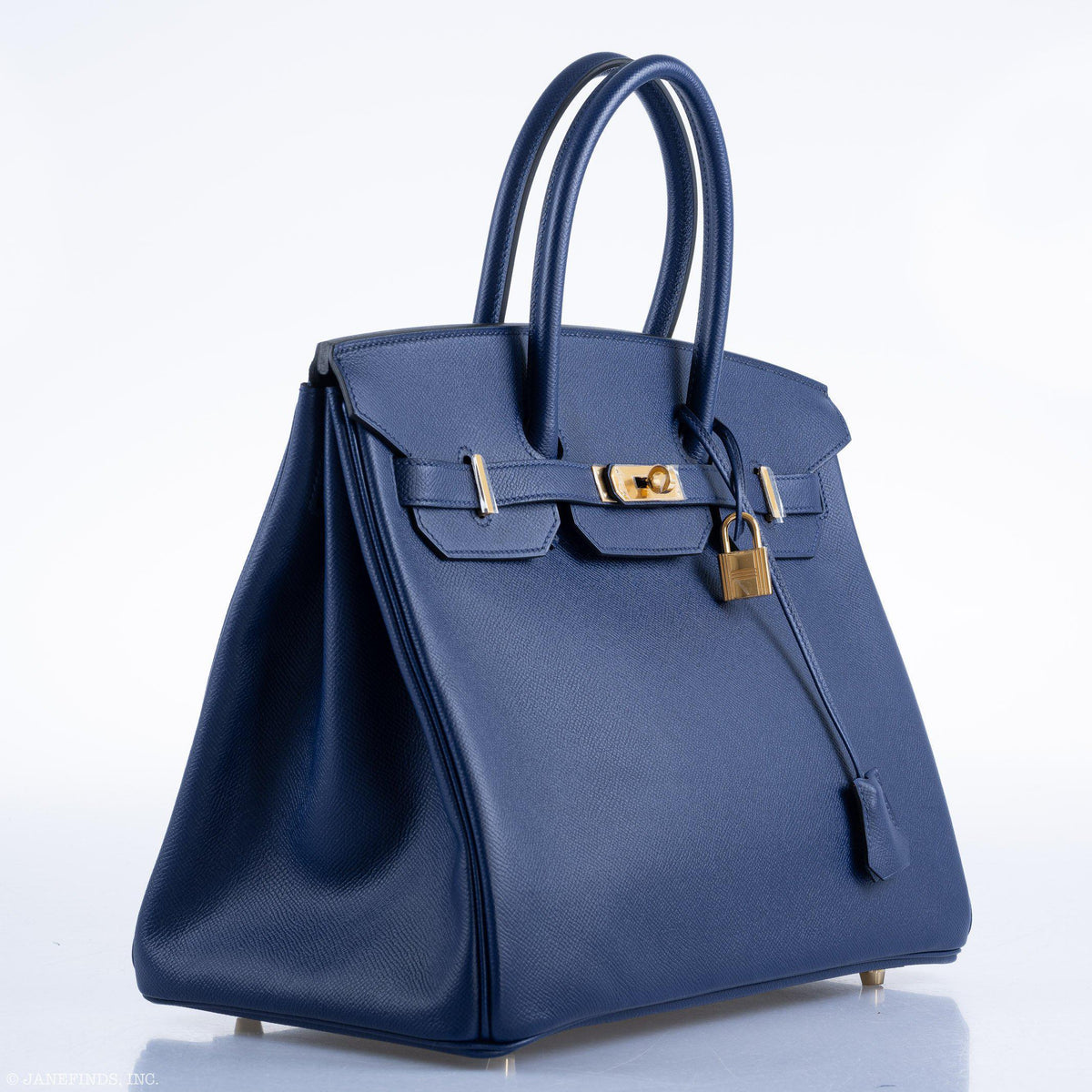 Hermes Birkin 35 Blue Saphire Epsom with Gold Hardware Hermes