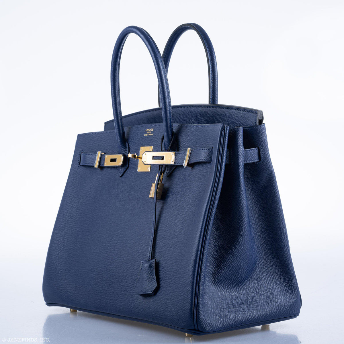 Hermes Birkin 35 Blue Saphire Epsom with Gold Hardware Hermes