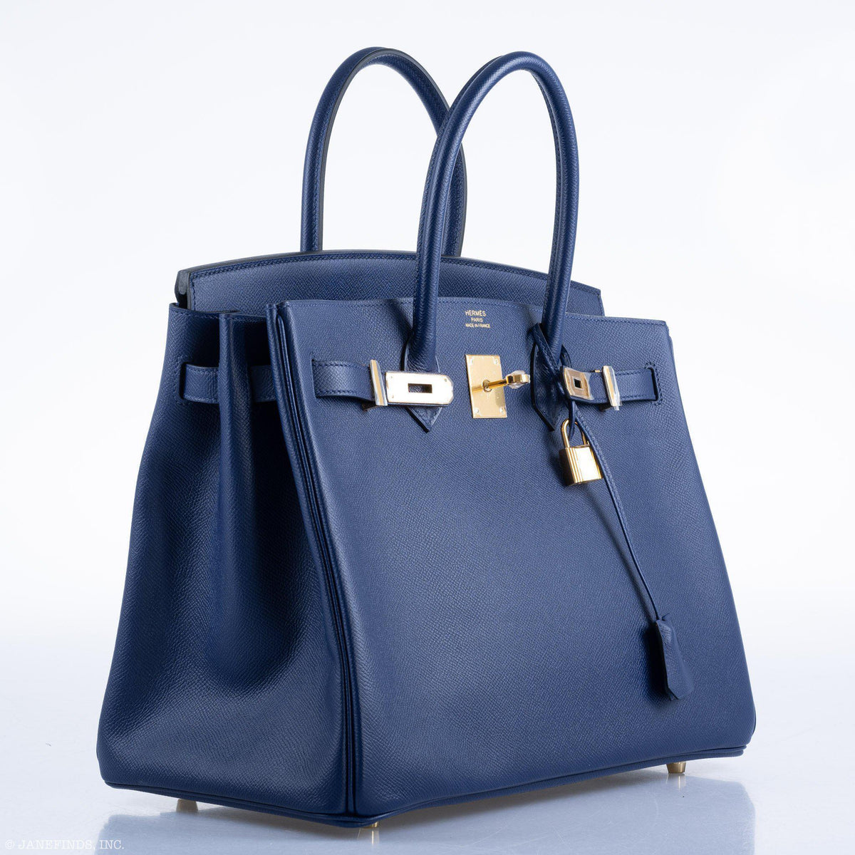 Hermes Birkin 35 Blue Saphire Epsom with Gold Hardware Hermes