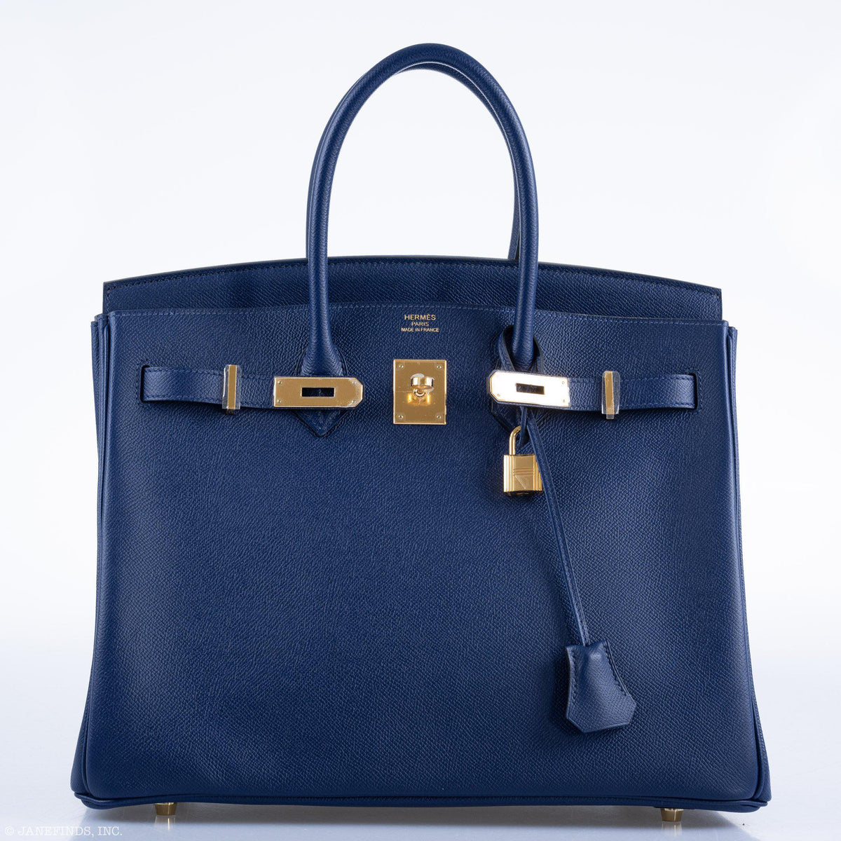 Hermes Birkin 35 Blue Saphire Epsom with Gold Hardware Hermes
