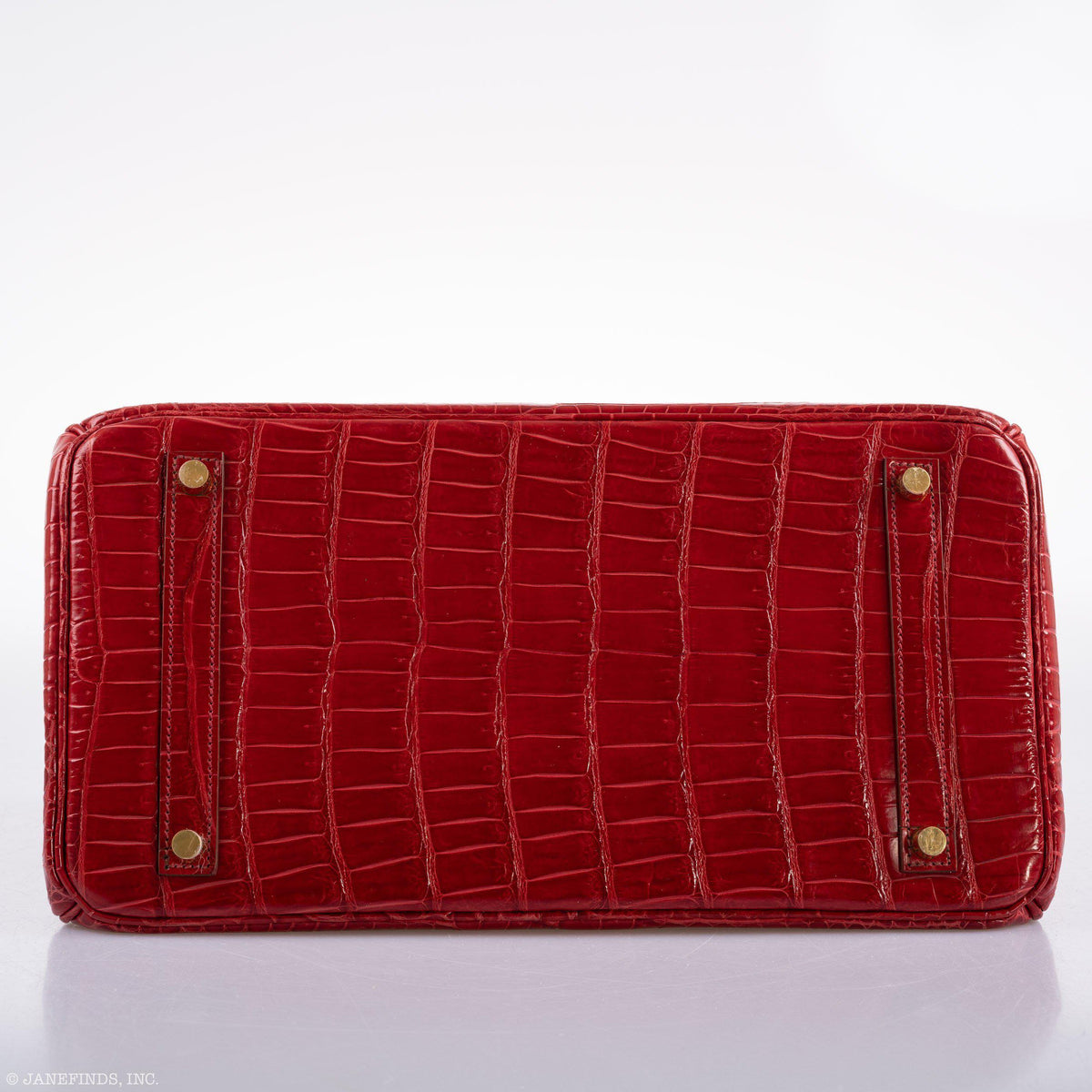 Hermes Birkin 35 Braise Porosus Crocodile with Gold Hardware Hermes