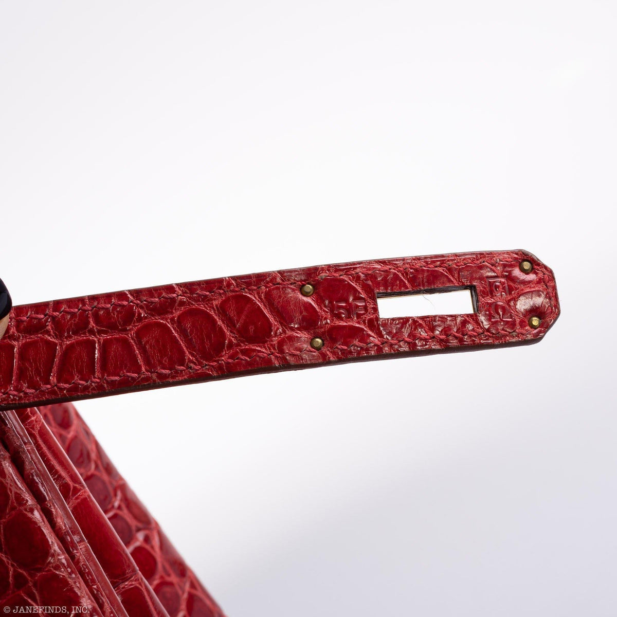 Hermes Birkin 35 Braise Porosus Crocodile with Gold Hardware Hermes