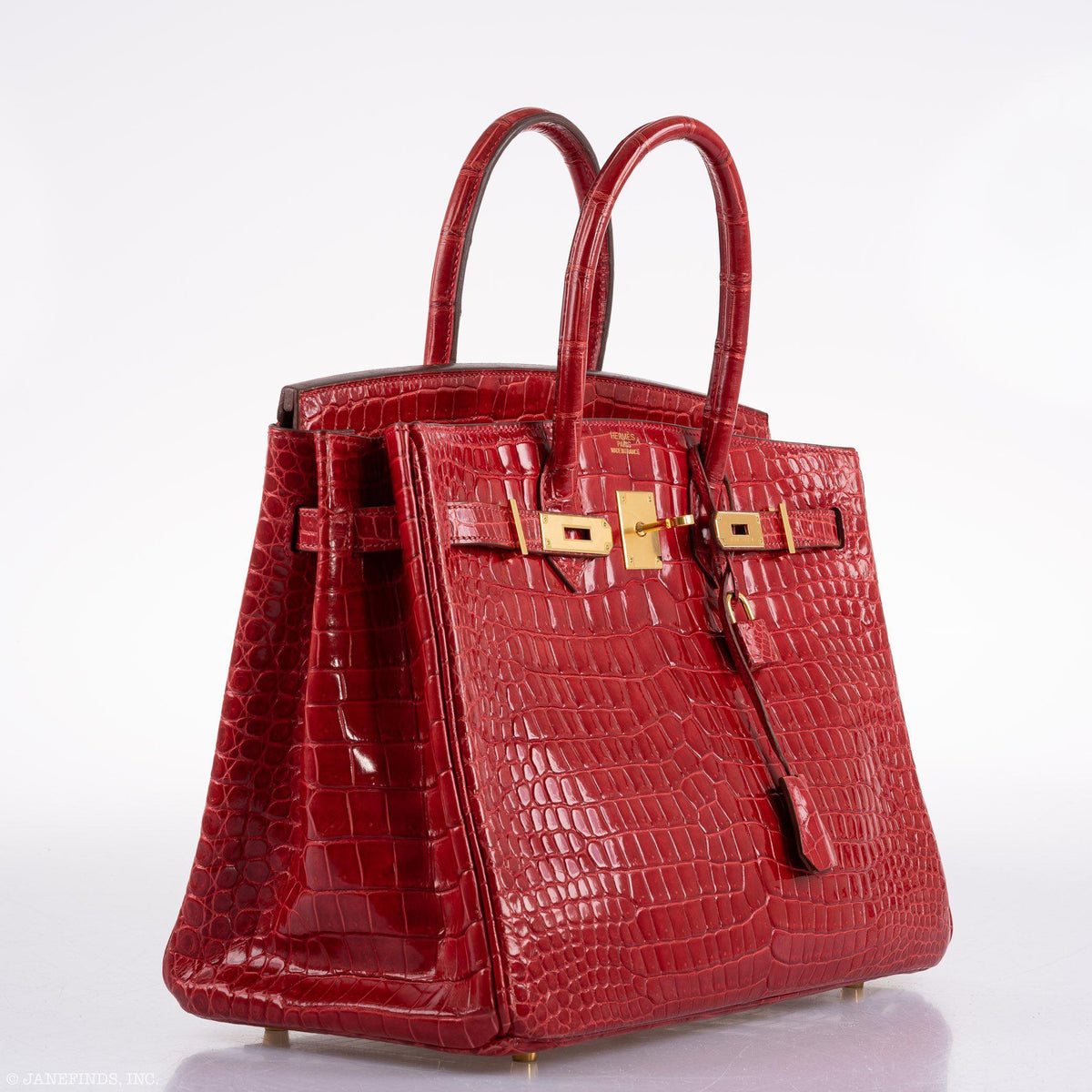 Hermes Birkin 35 Braise Porosus Crocodile with Gold Hardware Hermes