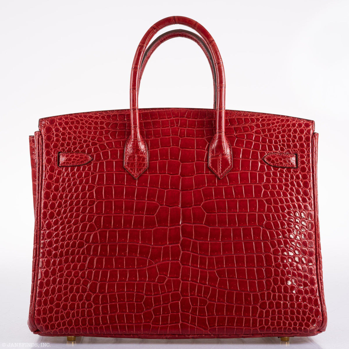 Hermes Birkin 35 Braise Porosus Crocodile with Gold Hardware Hermes