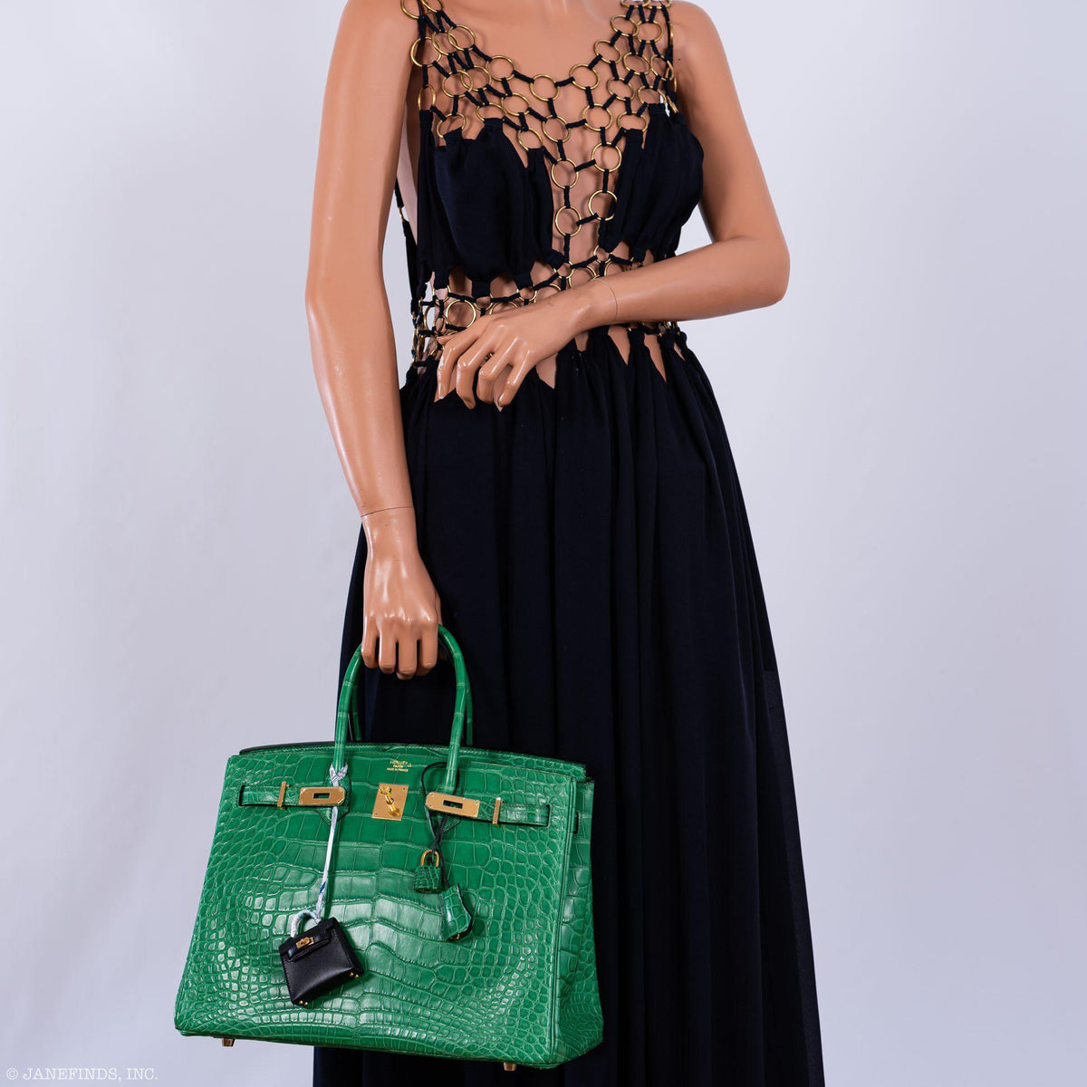 Hermes Birkin 35 Cactus Matte Alligator Gold Hardware Hermes