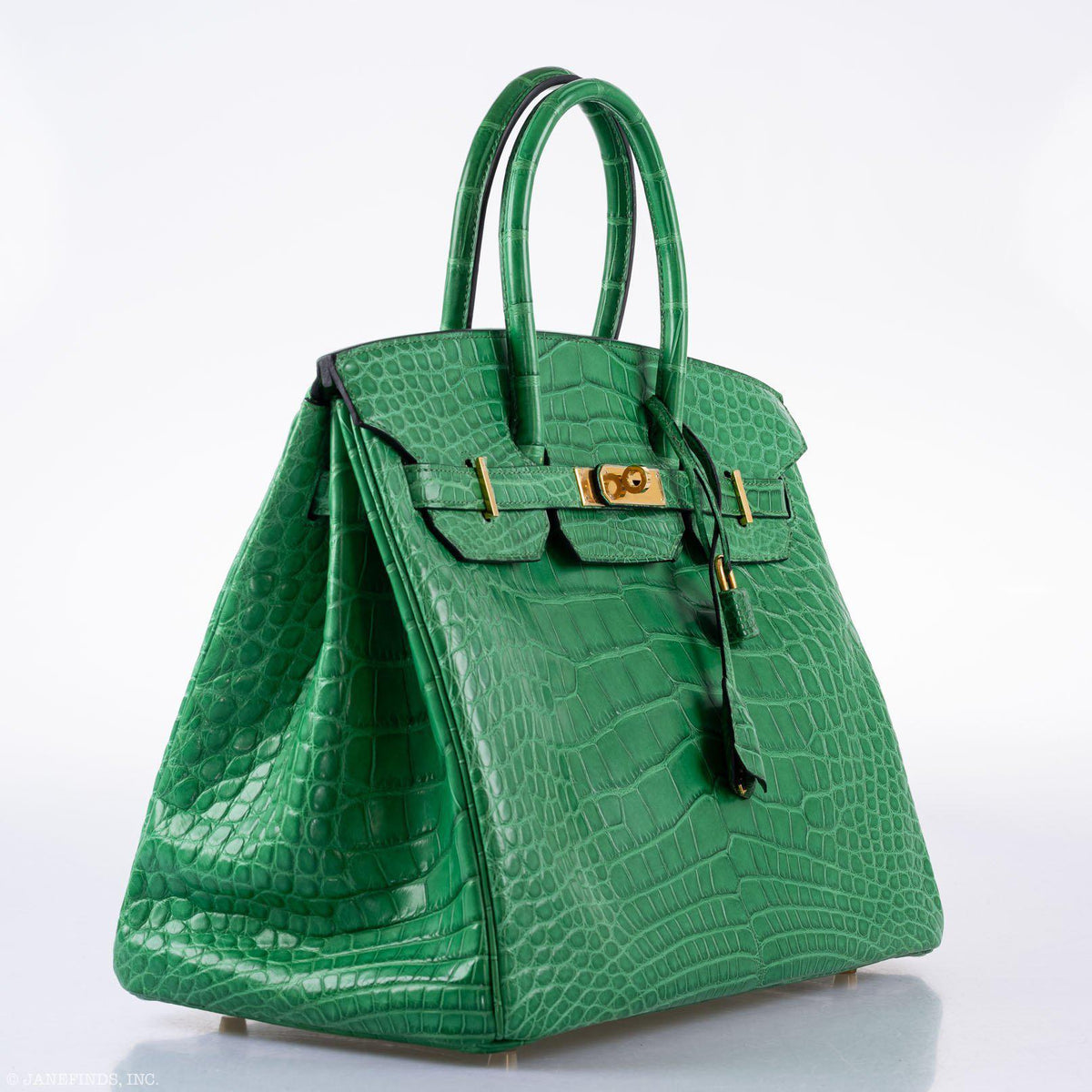 Hermes Birkin 35 Cactus Matte Alligator Gold Hardware Hermes