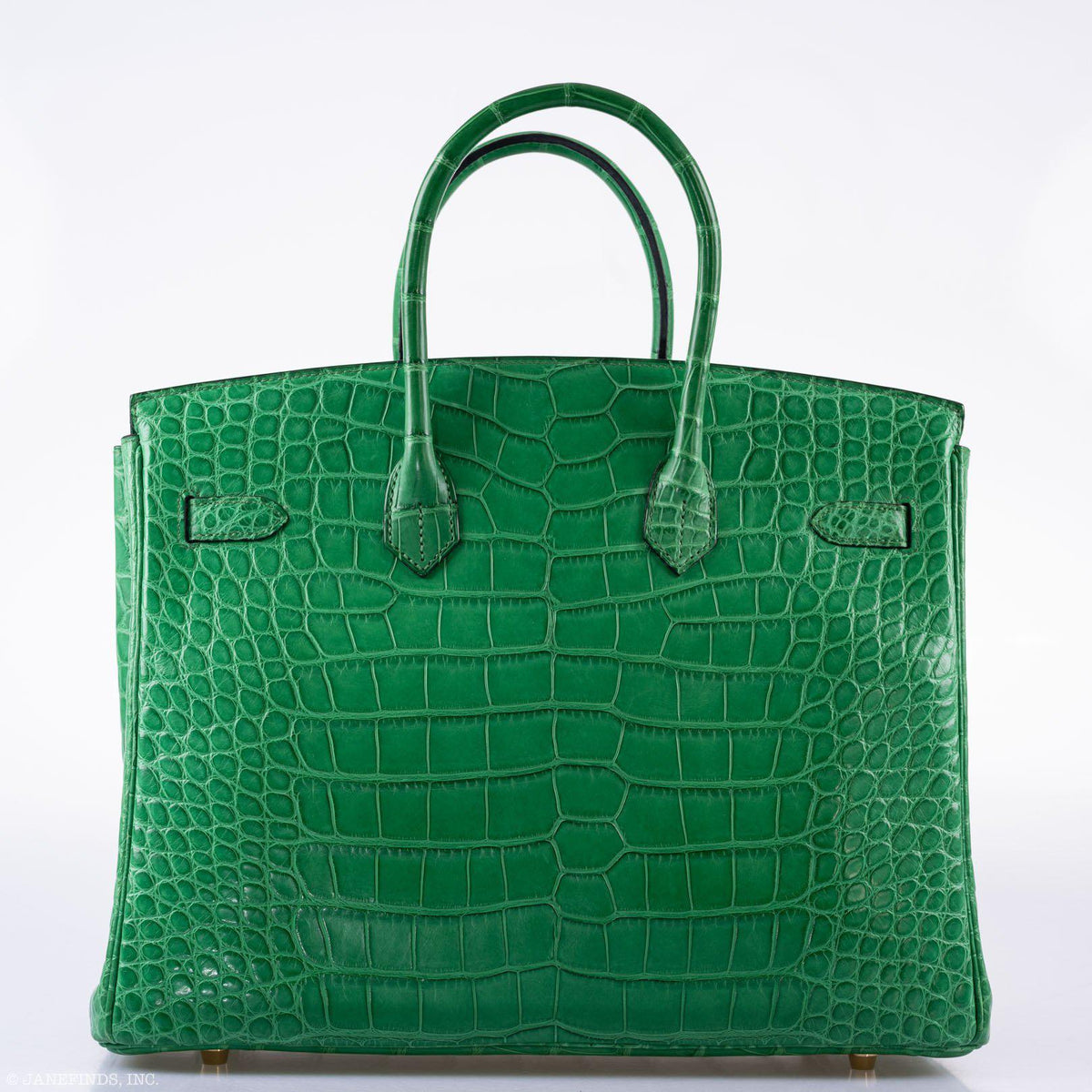 Hermes Birkin 35 Cactus Matte Alligator Gold Hardware Hermes