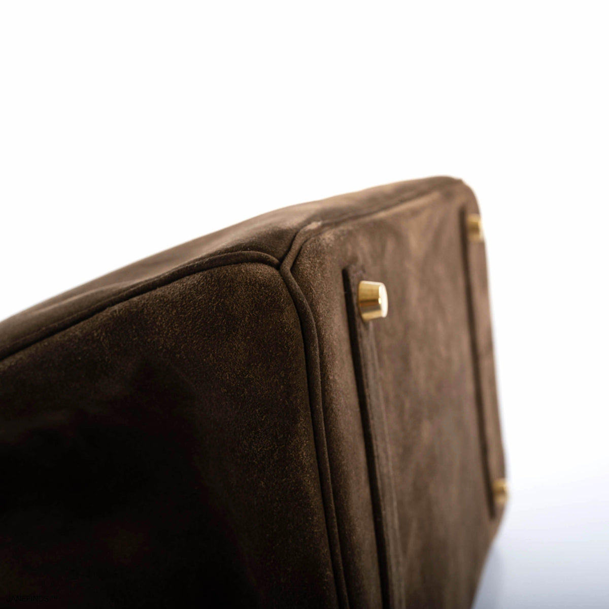 Hermes Birkin 35 Chocolate Veau Doblis Suede with Gold Hardware Hermes