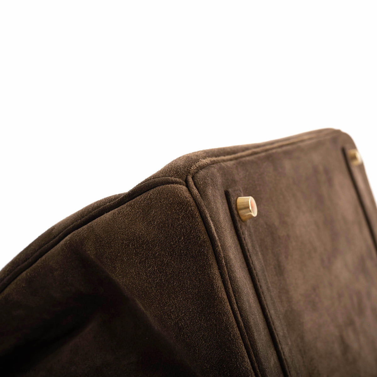 Hermes Birkin 35 Chocolate Veau Doblis Suede with Gold Hardware Hermes
