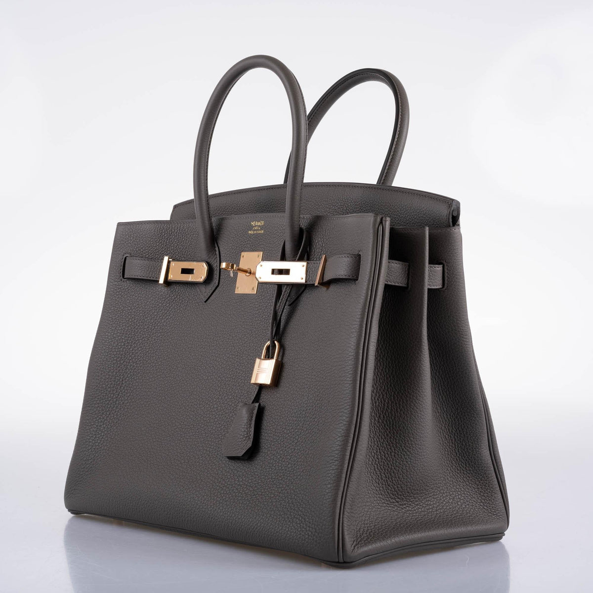 Hermes Birkin 35 Etain Togo with Rose Gold Hardware Hermes