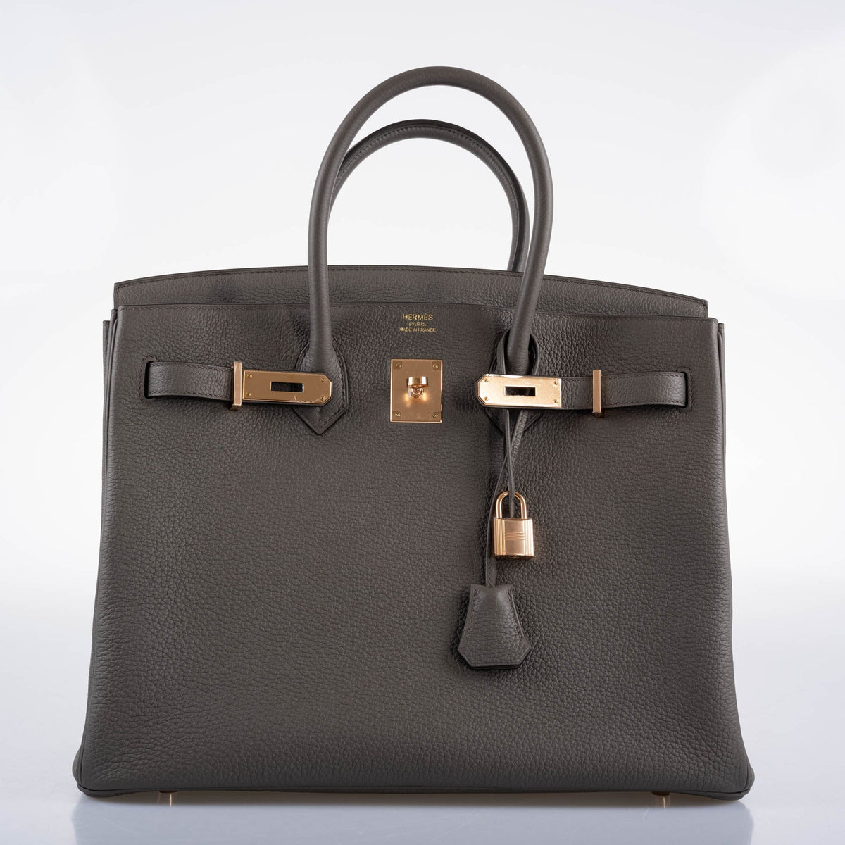 Hermes Birkin 35 Etain Togo with Rose Gold Hardware Hermes