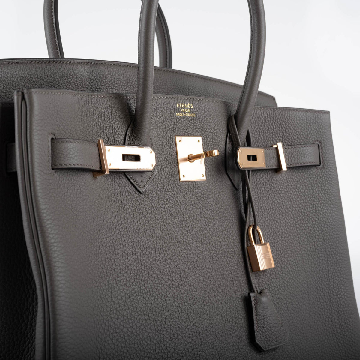 Hermes Birkin 35 Etain Togo with Rose Gold Hardware Hermes