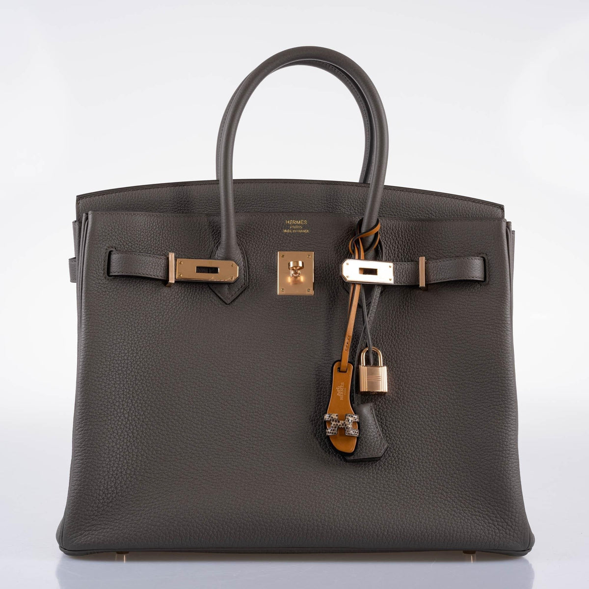 Hermes Birkin 35 Etain Togo with Rose Gold Hardware Hermes