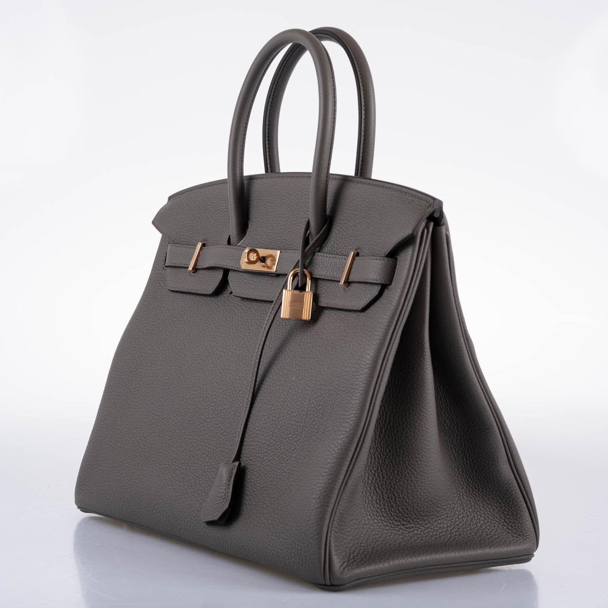 Hermes Birkin 35 Etain Togo with Rose Gold Hardware Hermes