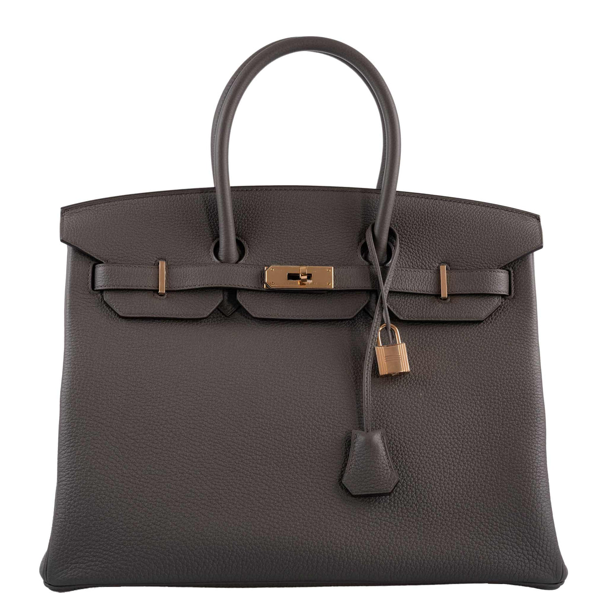 Hermes Birkin 35 Etain Togo with Rose Gold Hardware Hermes